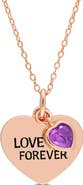 DELMAR Love You Forever Pendant Necklace