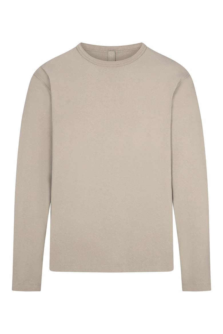 Relaxed Long Sleeve Jersey T-Shirt, Alternate, color, SHALE