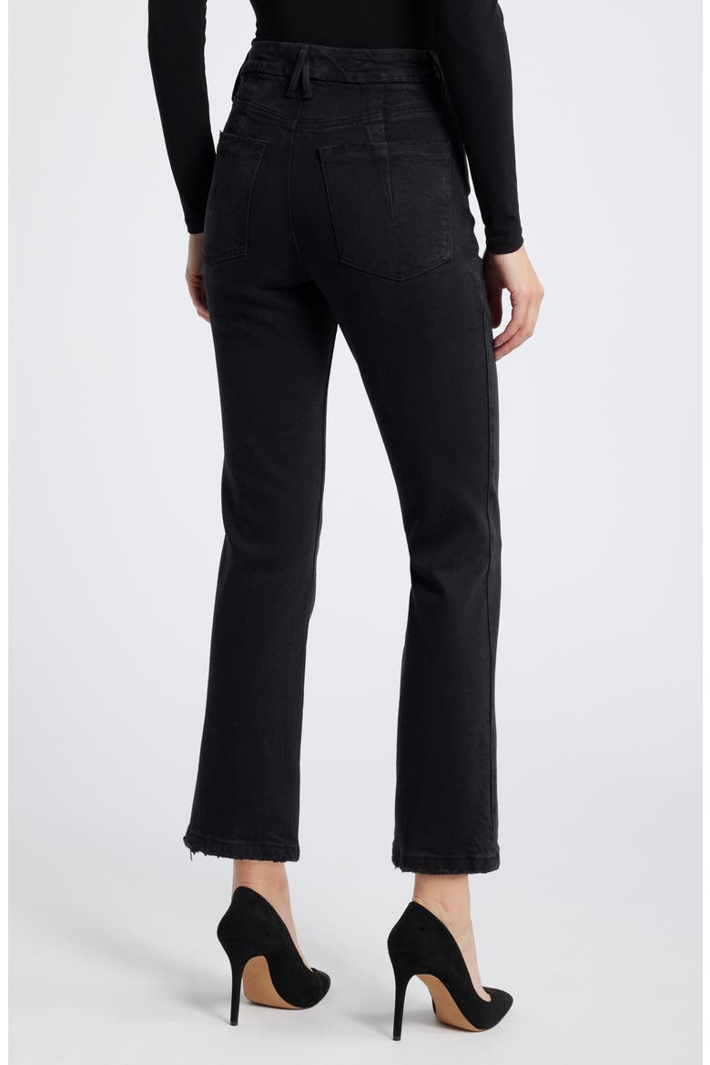 Good Crop Straight Leg Jeans, Alternate, color, BLACK340