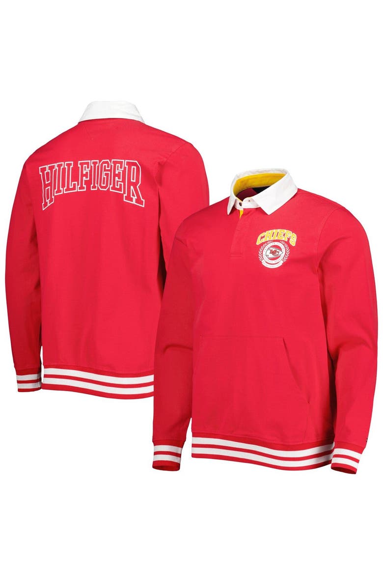 Men's Tommy Hilfiger Red Kansas City Chiefs Cody Long Sleeve Polo, Main, color, Red