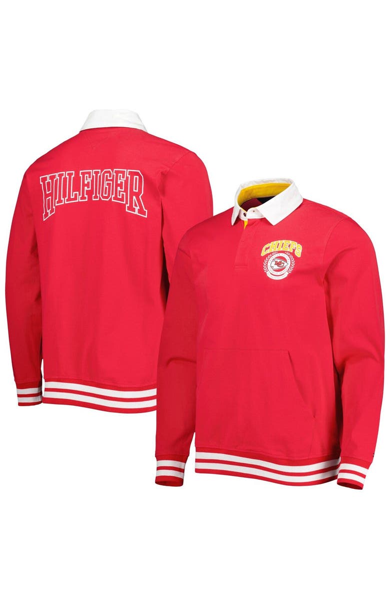 Tommy Hilfiger Men's Tommy Hilfiger Red Kansas City Chiefs Cody Long Sleeve Polo, Main, color, Red