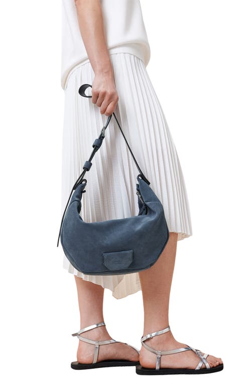 Shop Allsaints Madea Suede Shoulder Bag