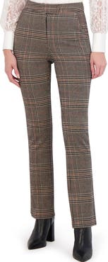 Ookie & Lala Plaid Knit Mini Bootcut Pants