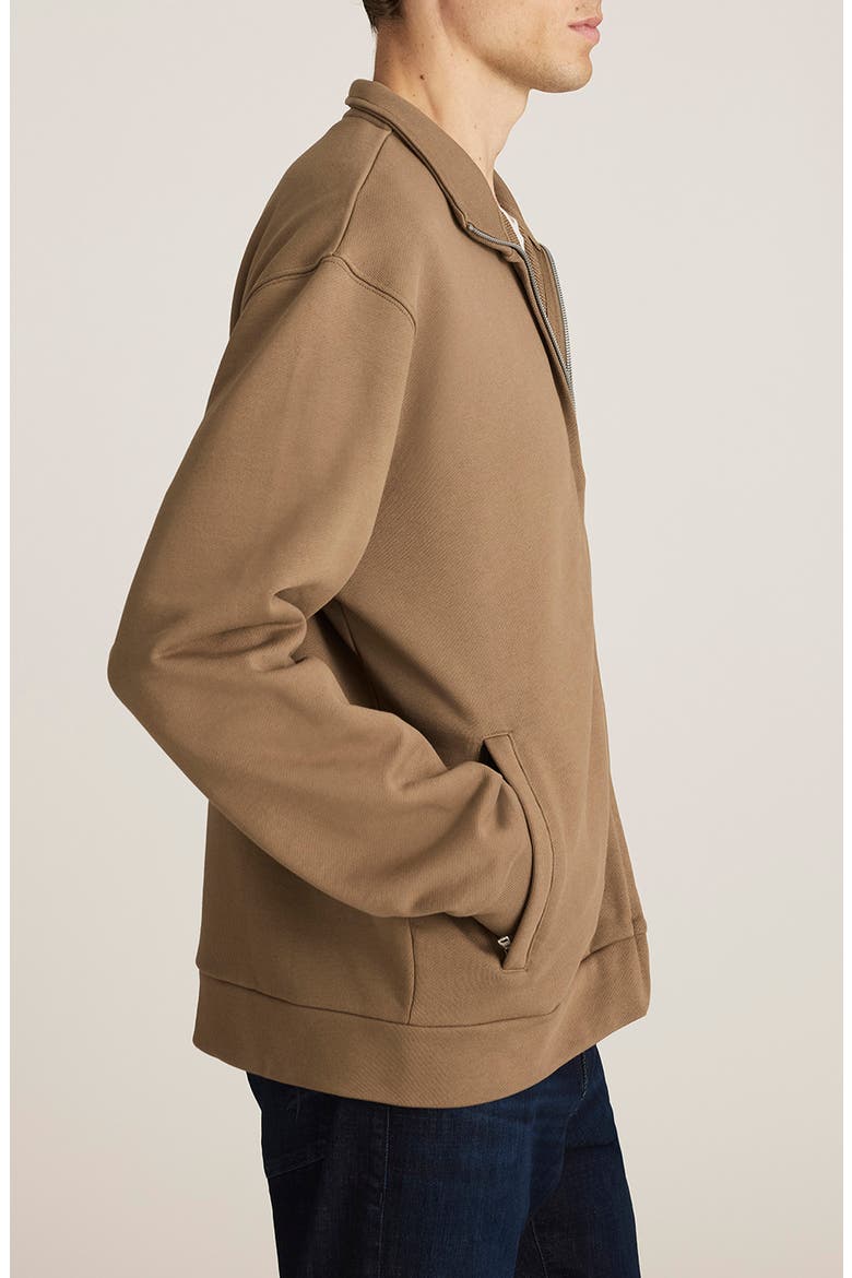 Full Zip Sweatshirt, Alternate, color, SHITAKE