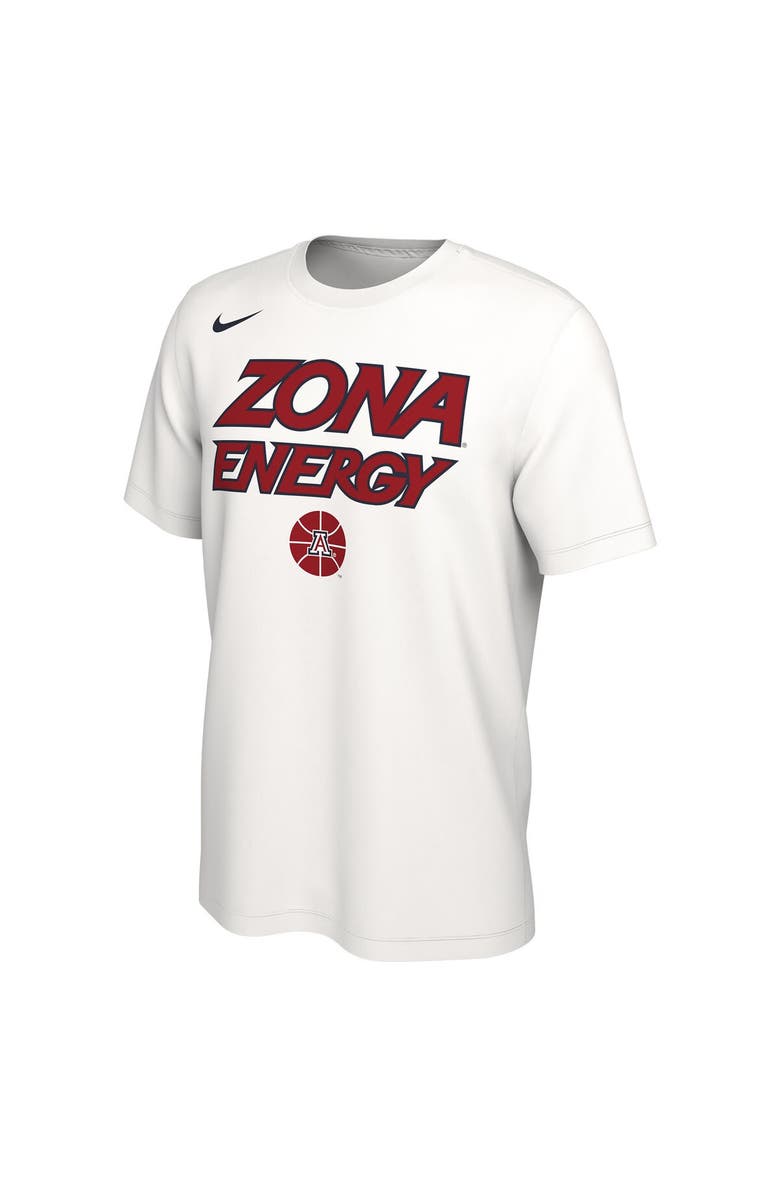 Nike Unisex Nike  White Arizona Wildcats 2024 On-Court Bench Energy T-Shirt, Alternate, color, 