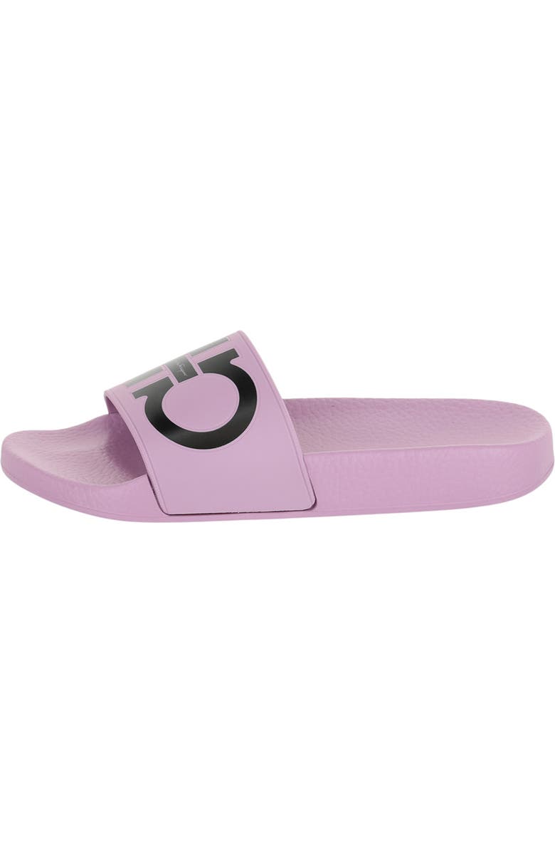 FERRAGAMO Groovy Gancini Slide Sandal, Alternate, color, Pink