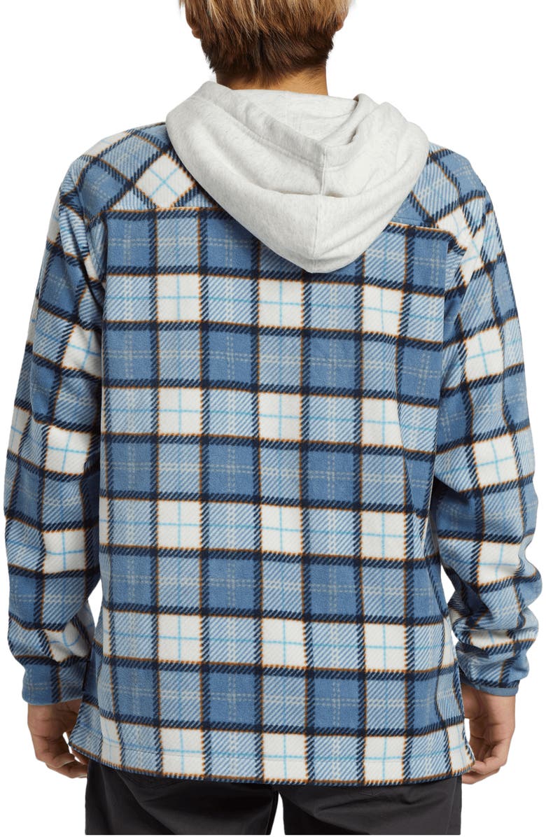 Quiksilver Surf Days Stripe Zip Front Hoodie, Alternate, color, Coronet Blue Print