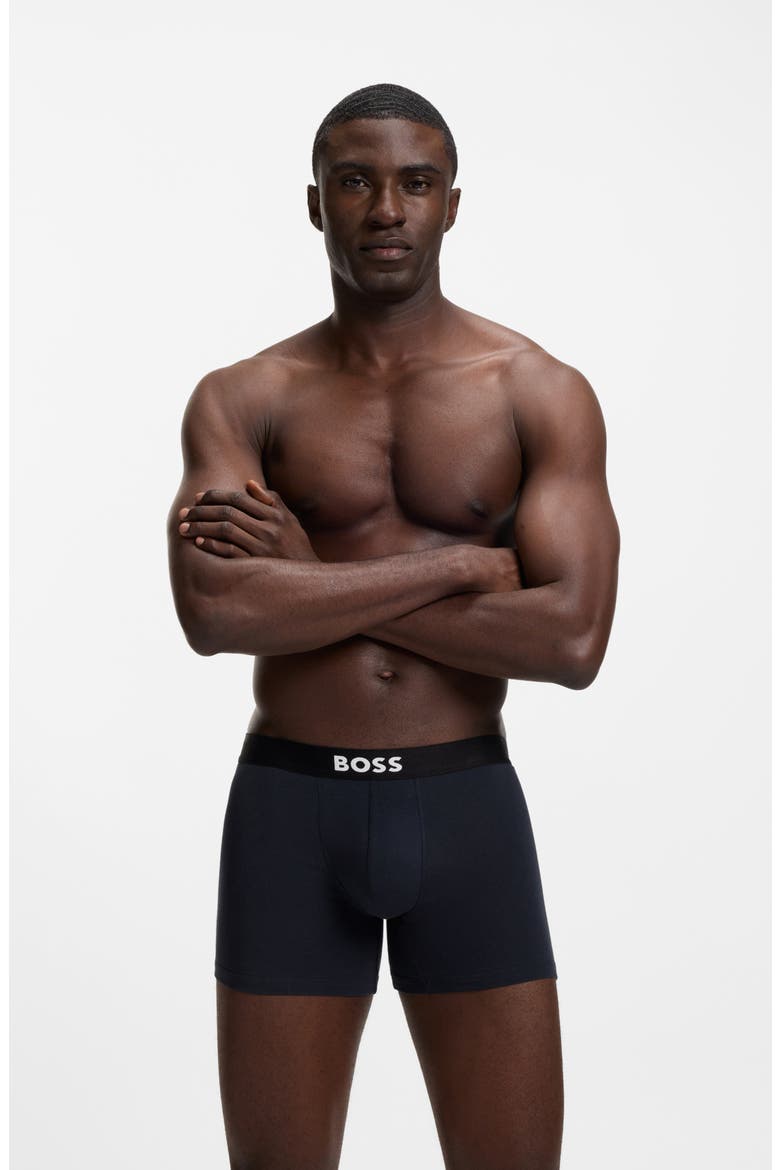 Assorted 3-Pack Power Stretch Cotton Boxer Briefs, Alternate, color, OPEN BLUE