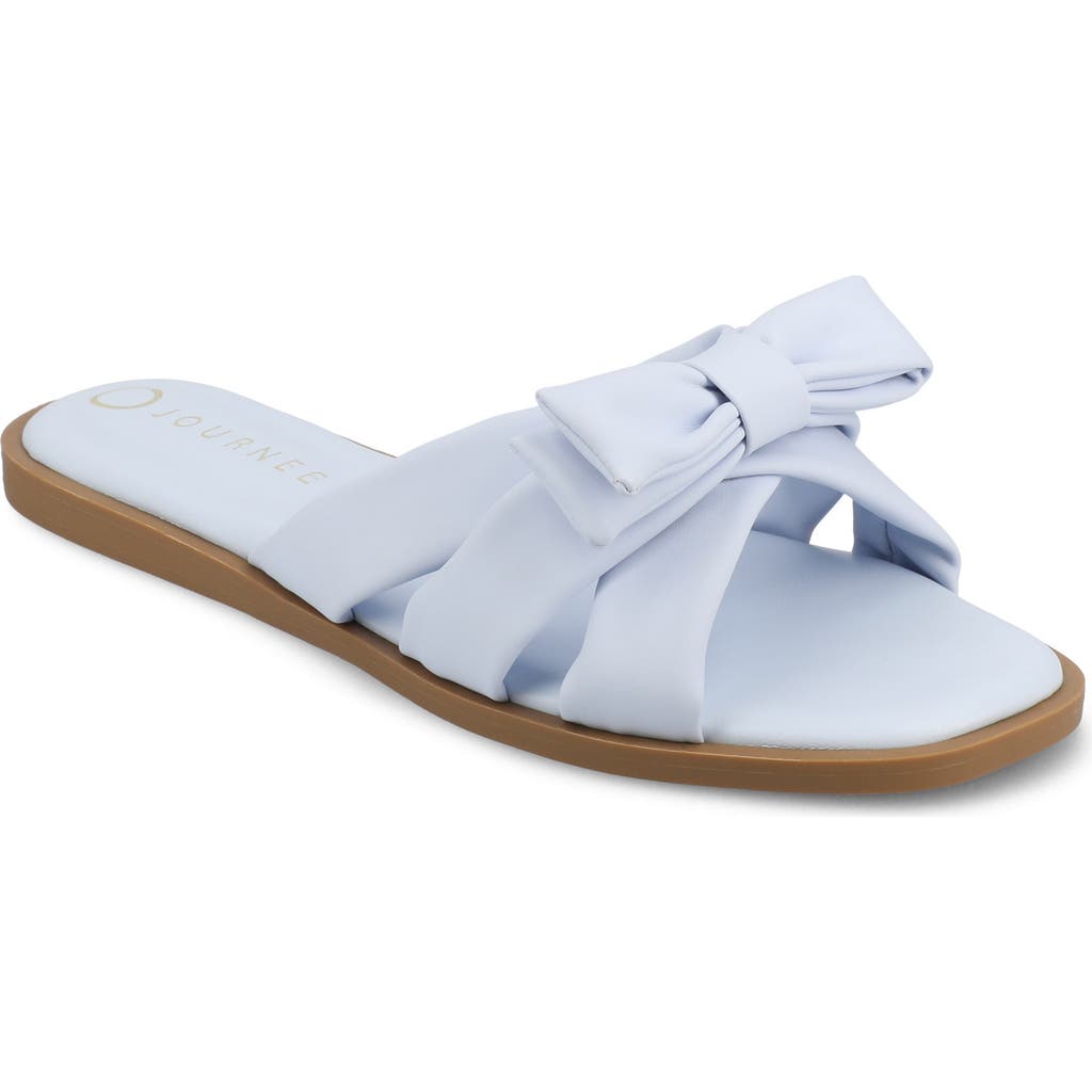 JOURNEE COLLECTION JOURNEE COLLECTION PRYLIN BOW SLIDE SANDAL