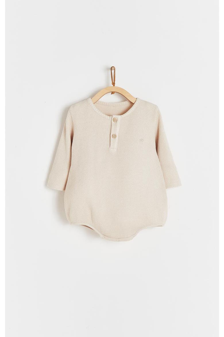 Bodysuit Mao Waffle for Infant, Main, color, BEIGE