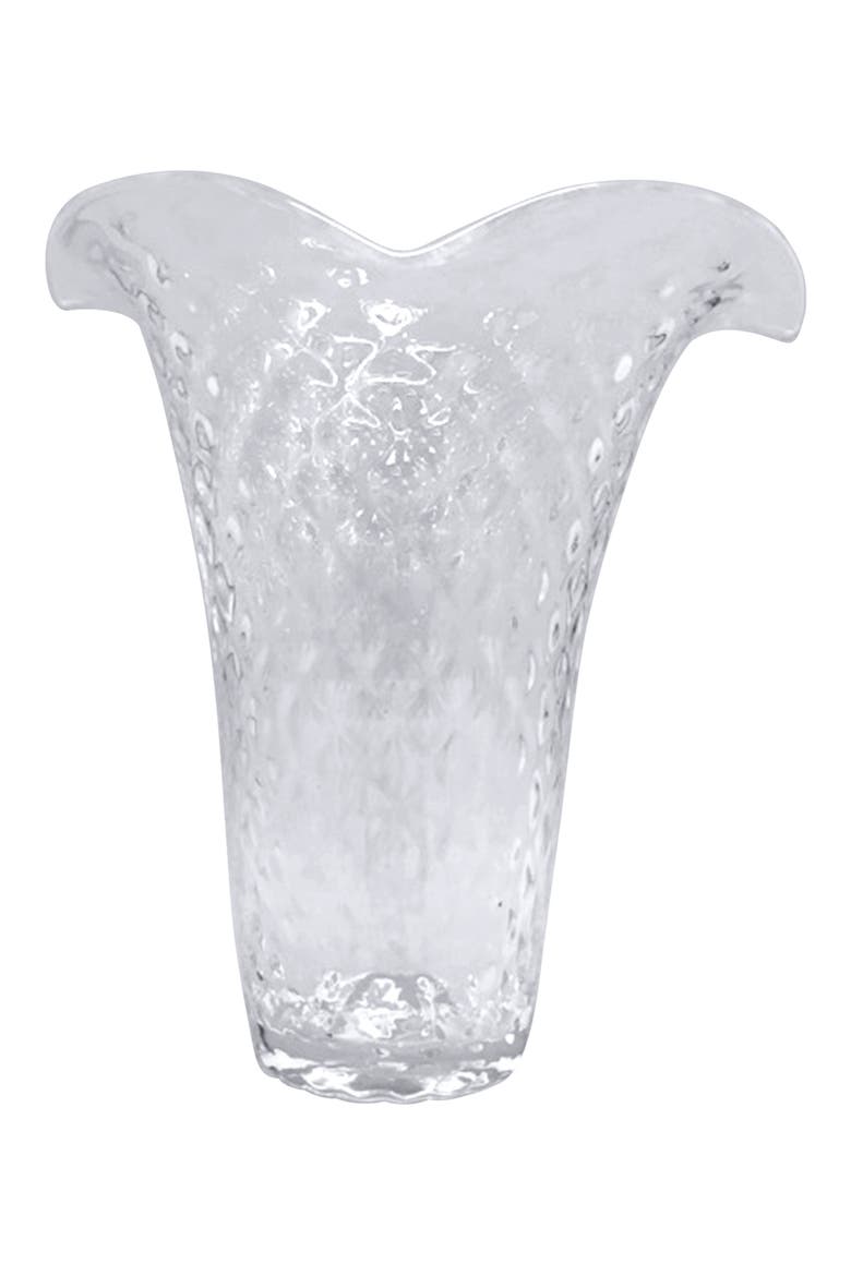 Large Flutter Vase, Main, color, CLEAR
