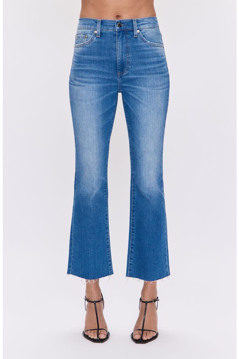 Lennon High Waist Ankle Bootcut Jeans, Main, color, AMI