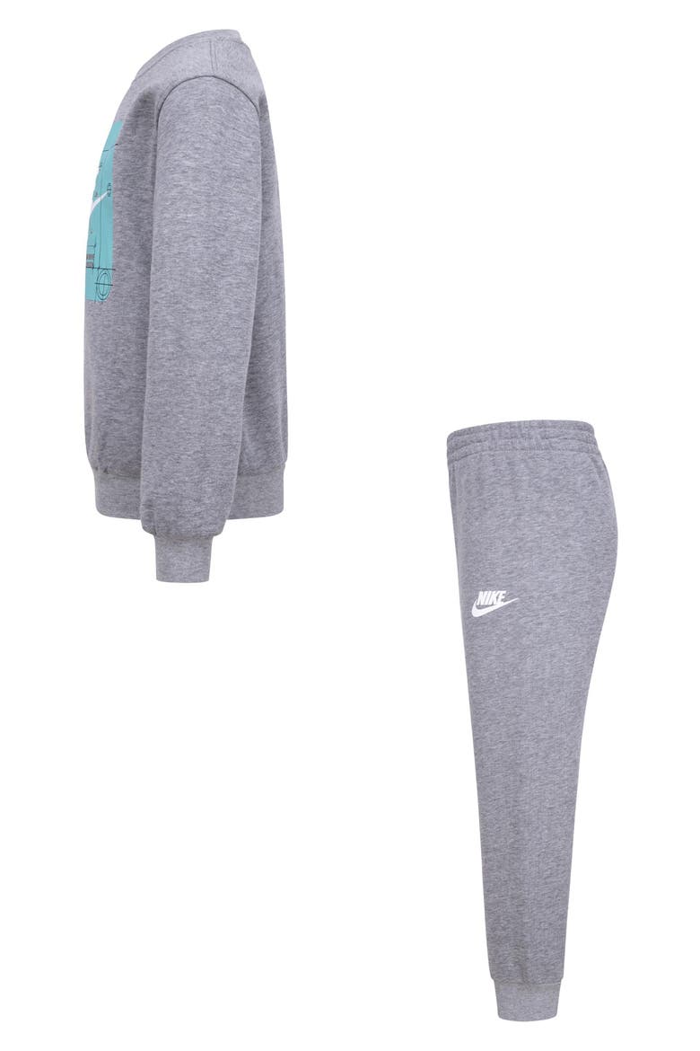 Kids' Sportswear Future Utility Sweatshirt & Joggers Set, Alternate, color, DARK GREY HEATHER