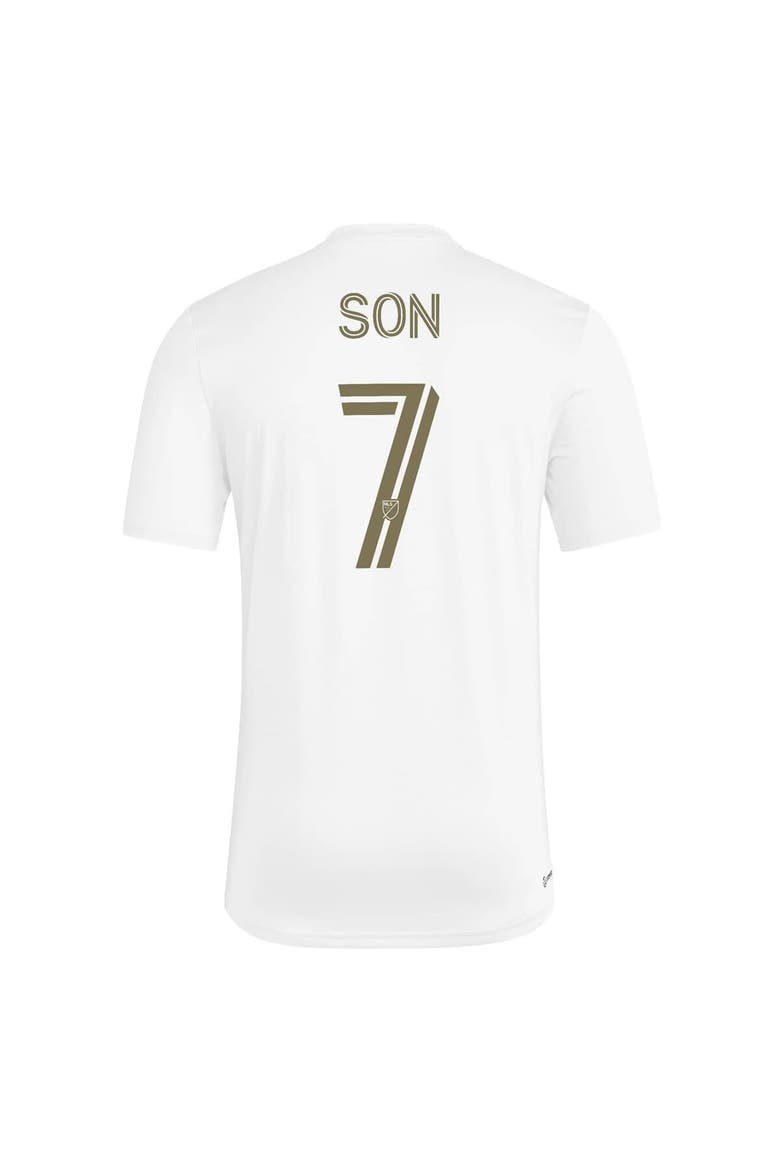 Men's adidas Son Heung-Min White LAFC Pre-Game T-Shirt, Alternate, color, White