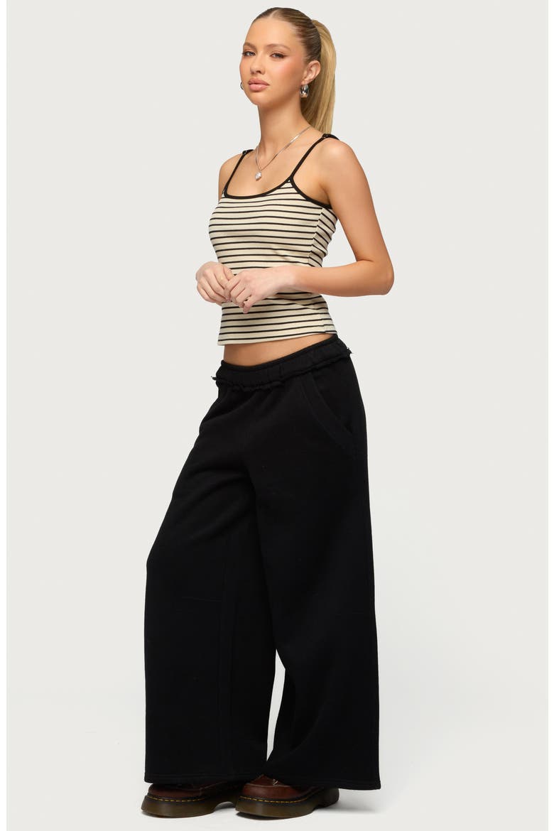Kori Oversize Baggy Sweatpants, Alternate, color, BLACK