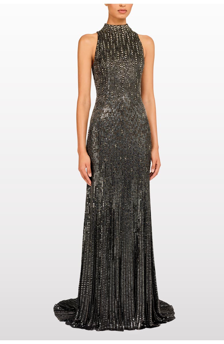 Jenny Packham Benue Sequin-Embellished Maxi Dress, Alternate, color, Liquorice