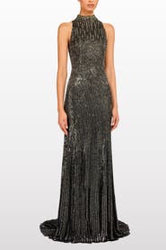 Jenny Packham Benue Sequin-Embellished Maxi Dress