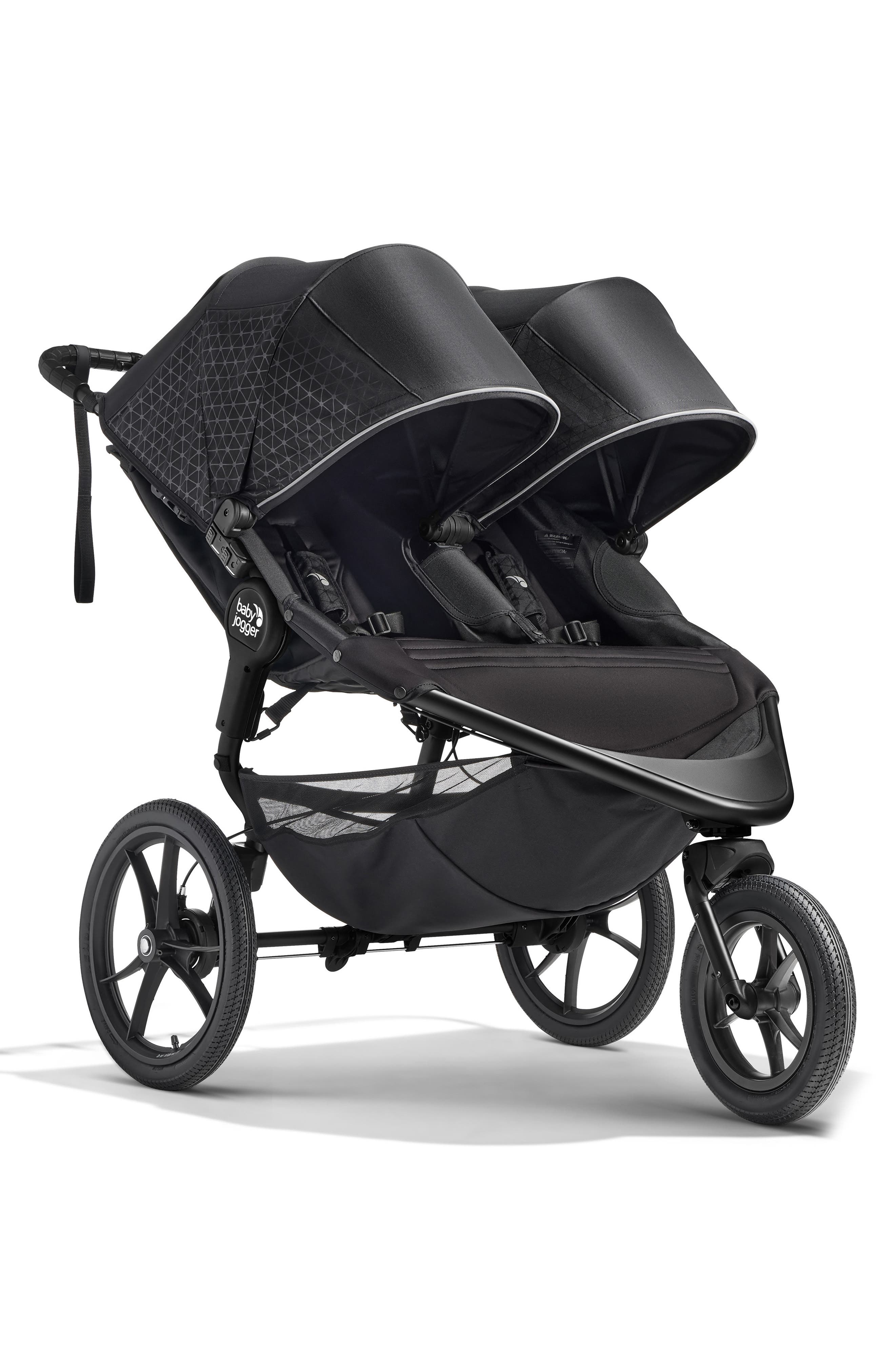 Baby Jogger Summit™ X3 Double Jogging Stroller in Midnight Black 