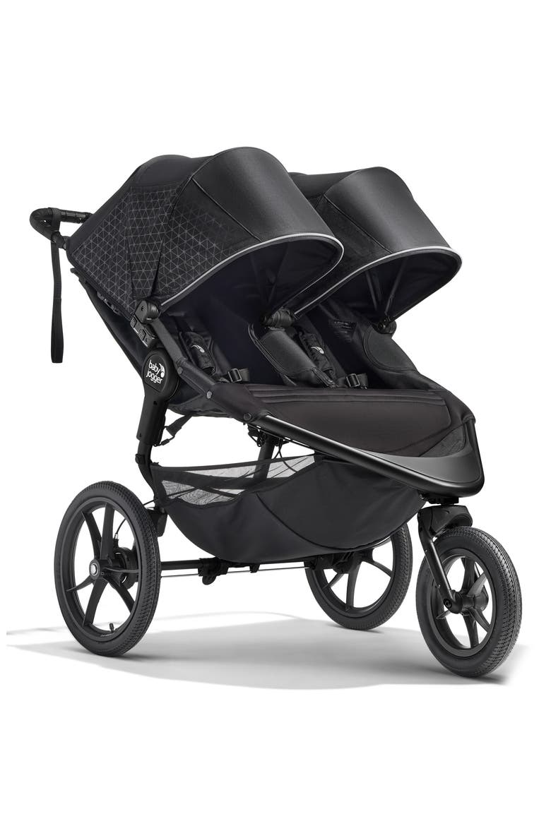 Summit™ X3 Double Jogging Stroller, Main, color, MIDNIGHT BLACK