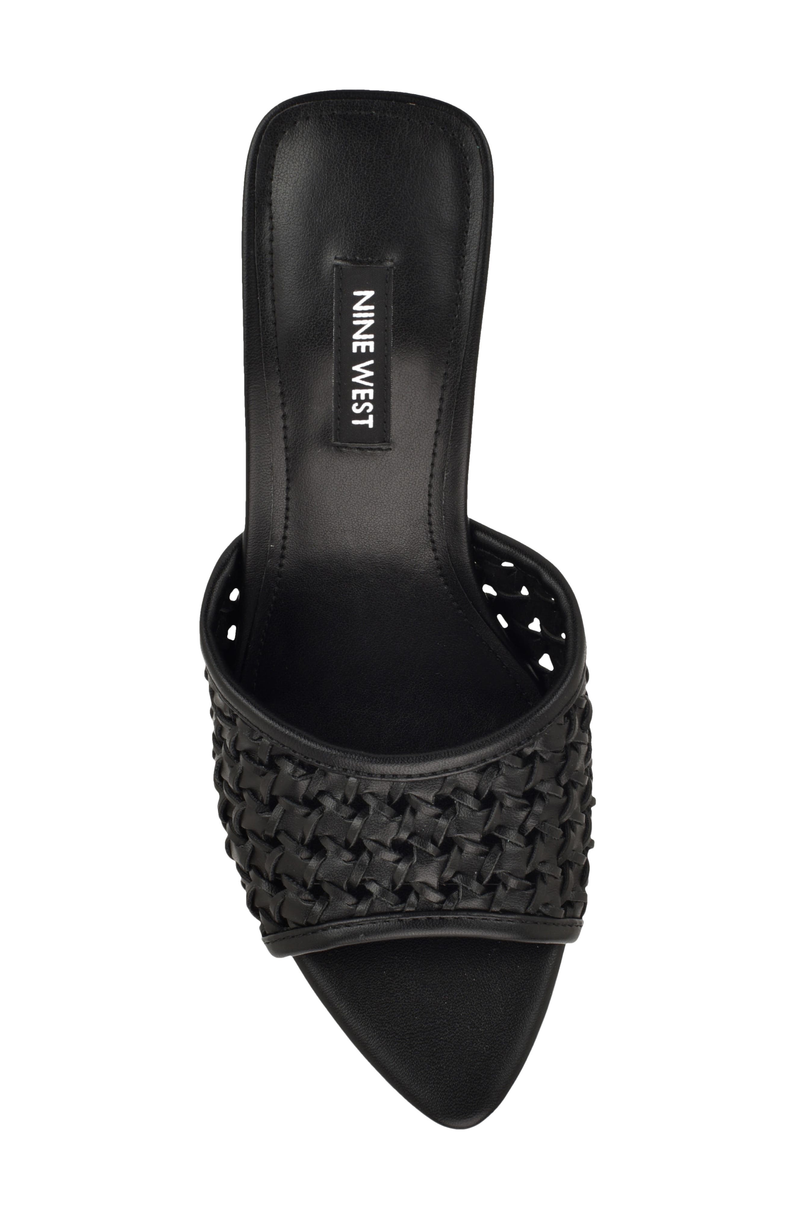 Nine West Kirela Woven Sandal, Alternate, color, Black