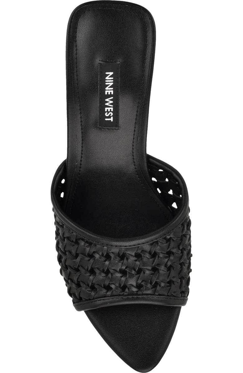 Nine West Kirela Woven Sandal, Alternate, color, Black
