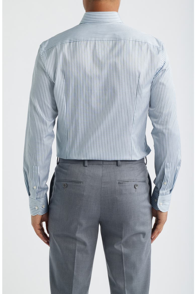 Hank Kent Slim Fit Cotton Dress Shirt, Alternate, color, OPEN GRN