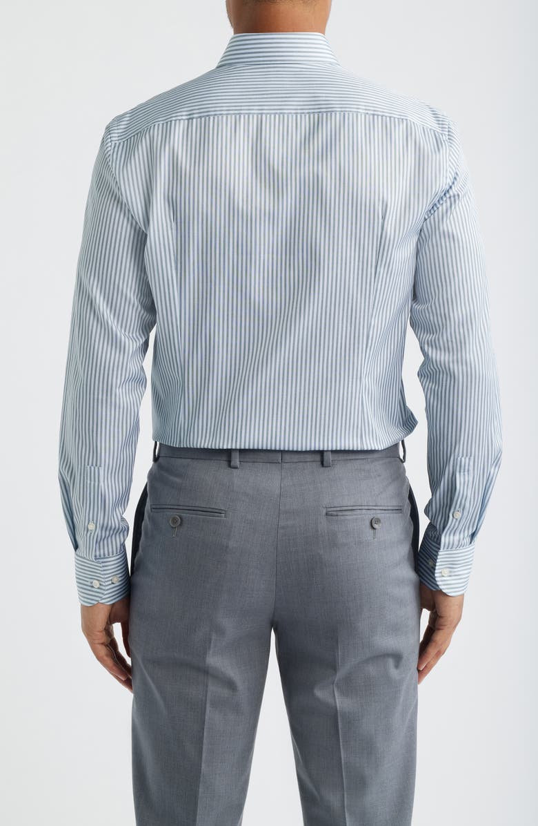 BOSS Hank Kent Slim Fit Cotton Dress Shirt, Alternate, color, Open Grn