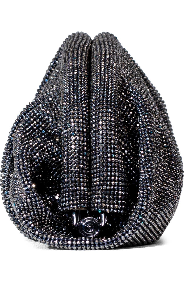 Benedetta Bruzziches La Couchee Crystal Mesh Clutch, Alternate, color,