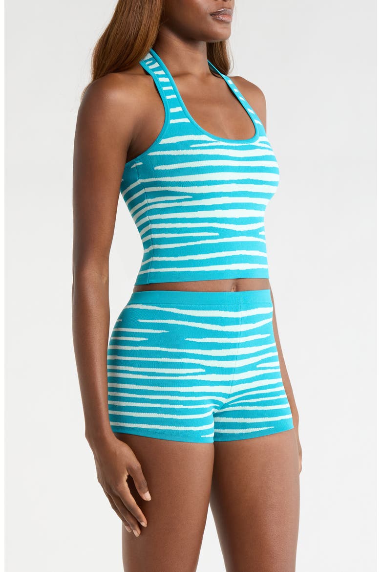 Halter Knit Cover-Up Tank Top, Alternate, color, STRIPE HYPE
