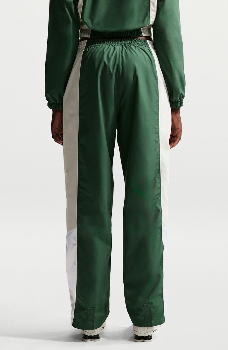 Nike Water Repellent High Waist Track Pant, Alternate, color, Fir/ Light Bone/ White/ Sail