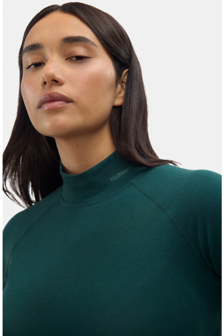 Clare Mock Neck Base Layer Top, Alternate, color, ALPINE