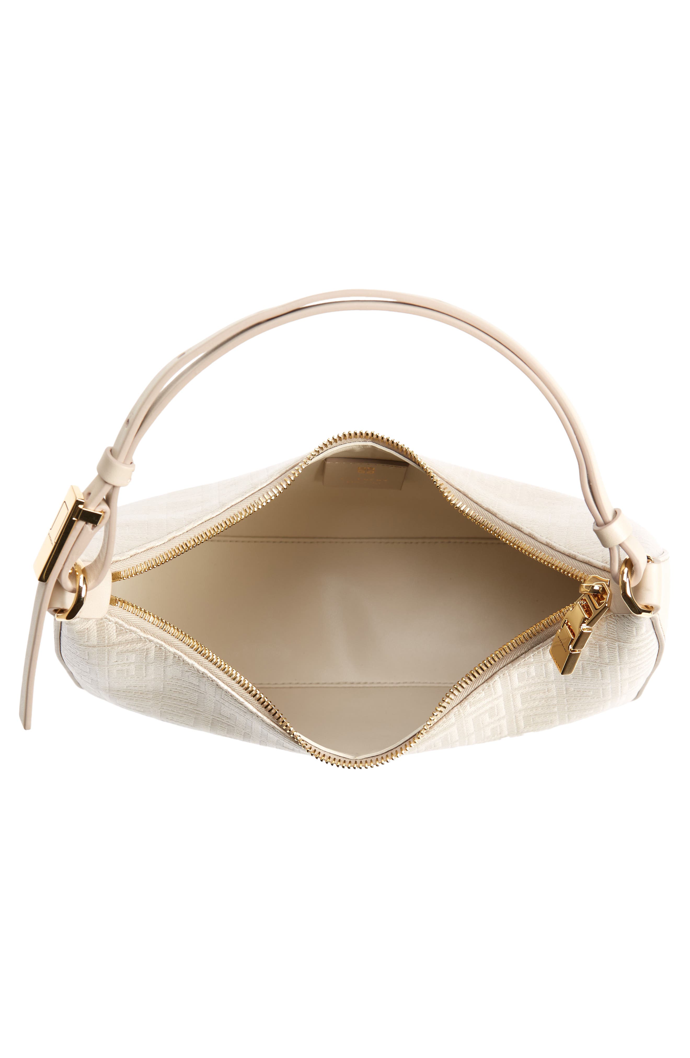 Small Moon Cut Out Logo Jacquard Hobo Bag, Alternate, color, NATURAL BEIGE