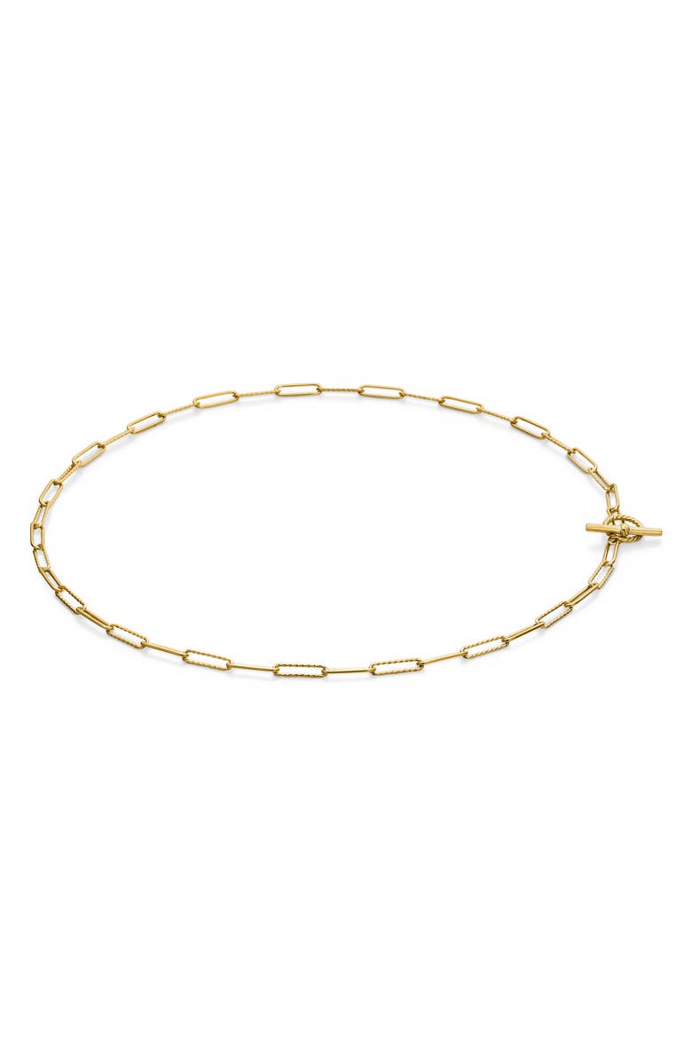 David Yurman DY Madison<sup>®</sup> Elongated Chain Necklace in 18K Yellow Gold, 3.5mm, Alternate, color, 18K Yellow Gold