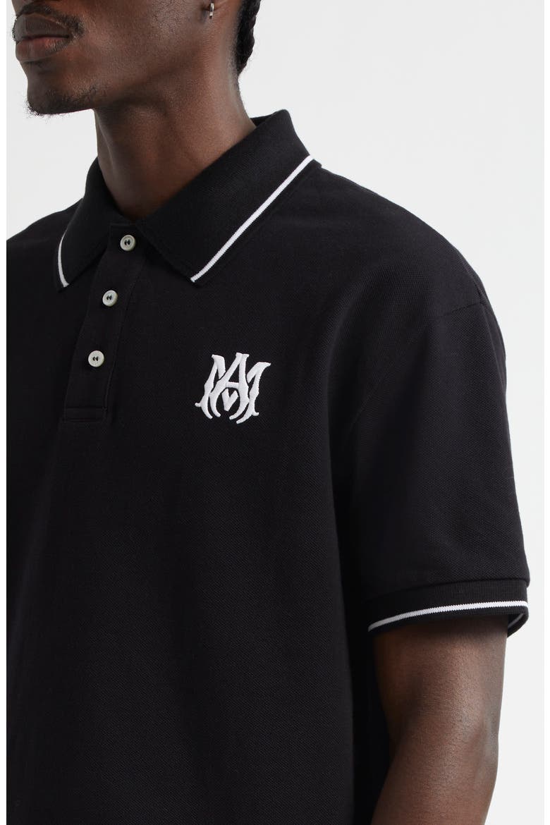 MA Core Logo Polo, Alternate, color, BLACK