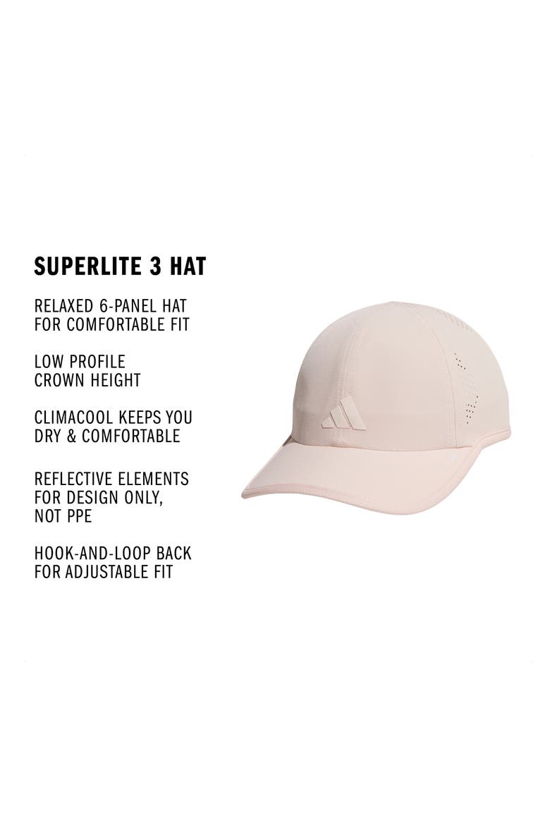 SuperLite 3 Climacool Adjustable Baseball Cap, Alternate, color, BLUSH PINK/ PINK TINT
