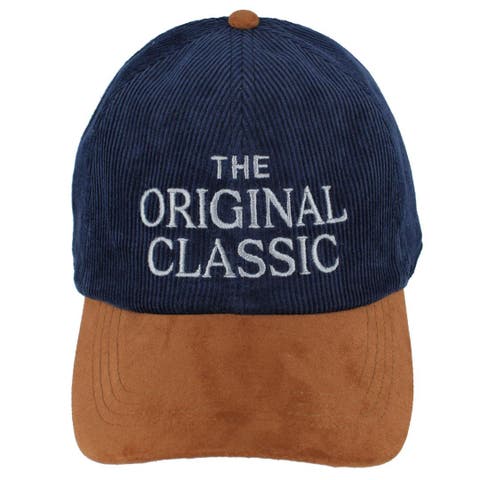 's The Original Classic 5 Panel Corduroy Baseball Hat with Faux Suede Brim