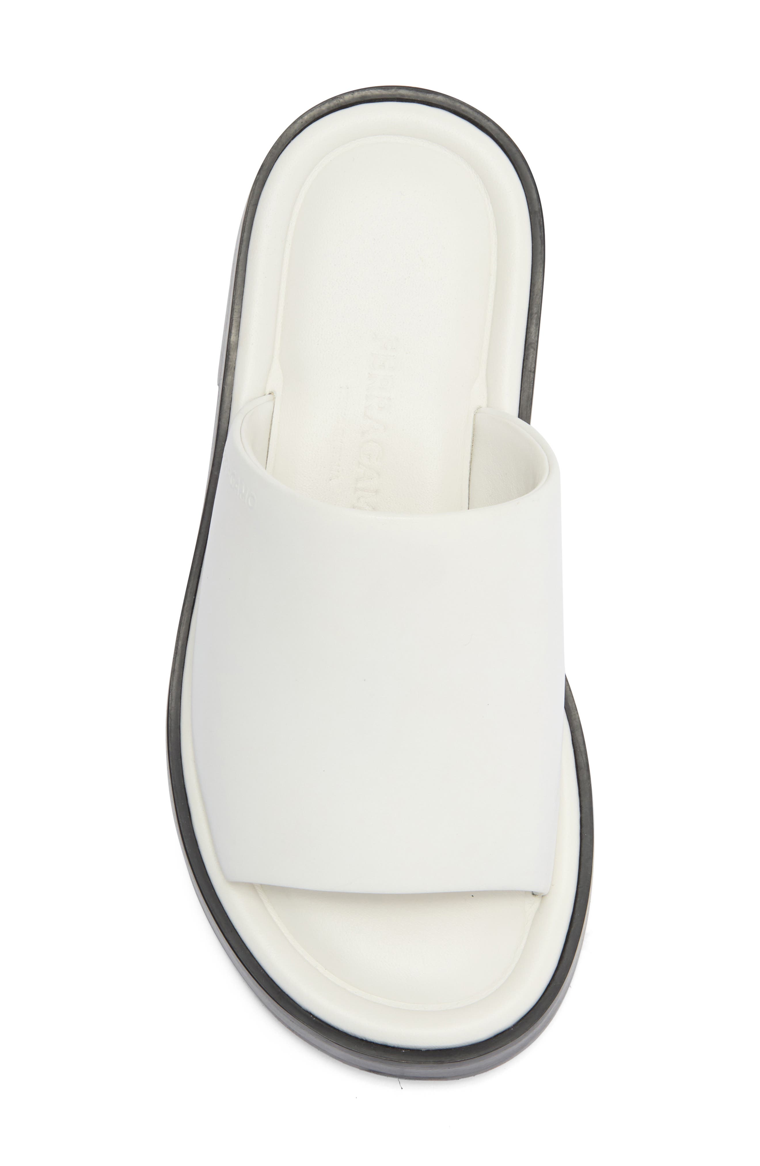 FERRAGAMO Leather Slide Sandal, Alternate, color, 
