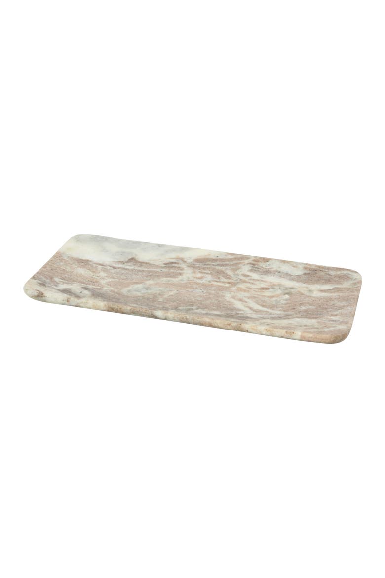 Marble Food Serving Tray, Beige and White, Main, color, Natural