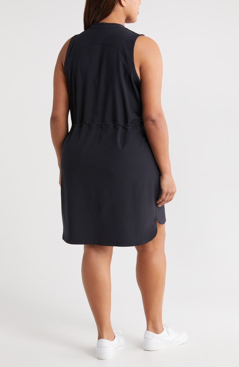 Zella In Flight Zip-Up Minidress, Alternate, color, 