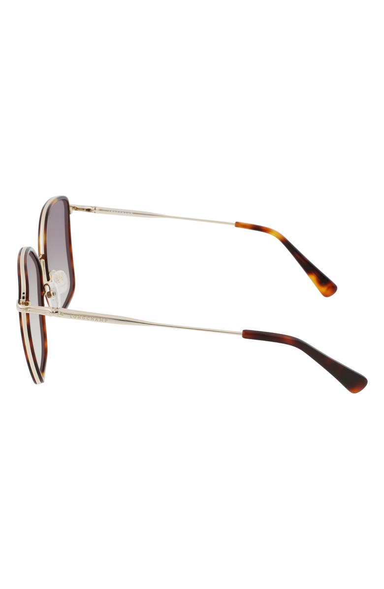 Longchamp Roseau 59mm Gradient Butterfly Sunglasses, Alternate, color, 