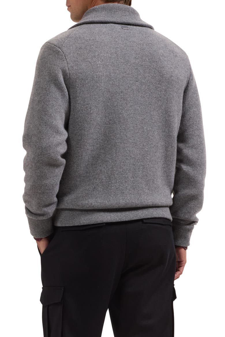 Wool Blend Full Zip Sweater Jacket, Alternate, color, GRAPHITE