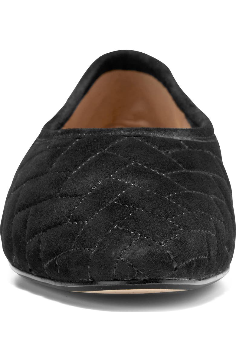 Cole Haan Jasleen Quilted Ballet Flat, Alternate, color, Black Quilted Suede