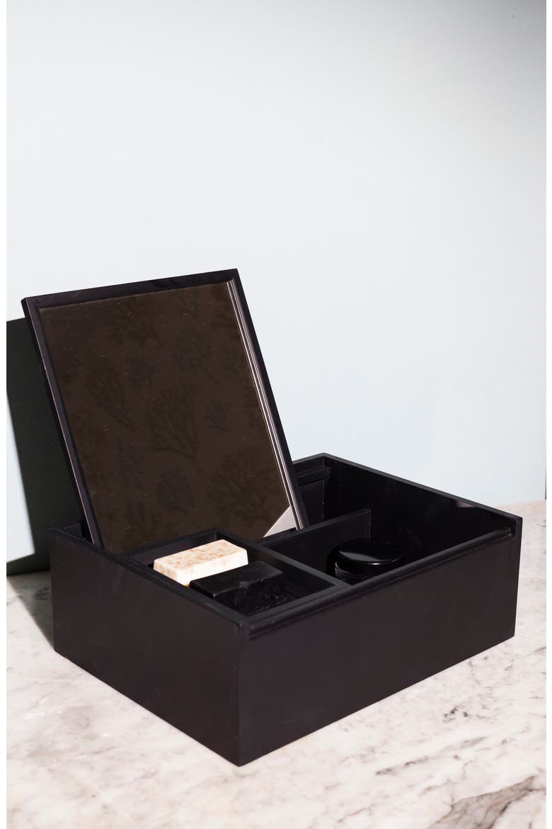 Personal Organizer Box, Alternate, color, BLACK