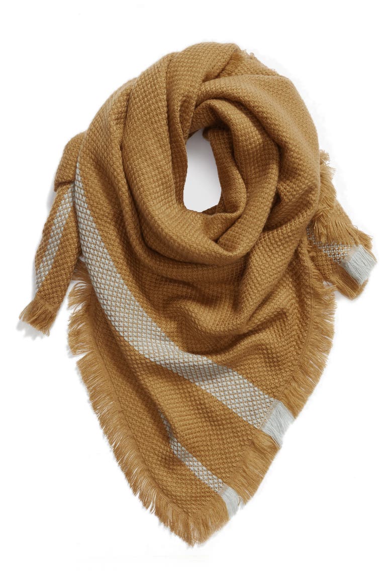 Quad Scarf (Nordstrom Exclusive), Alternate, color, CAMEL COMBO DAKOTA STRIPE