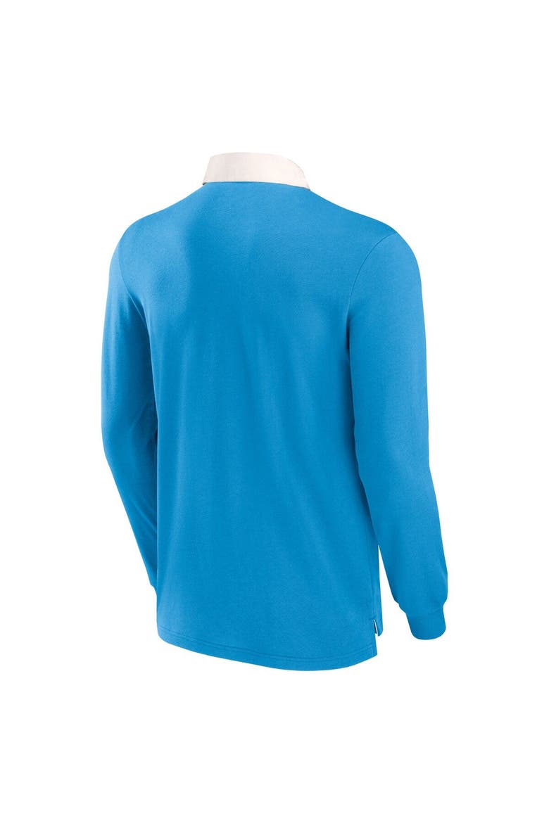 Men's Fanatics Branded Blue Charlotte FC Penalty Kick Long Sleeve Polo, Alternate, color, Blue