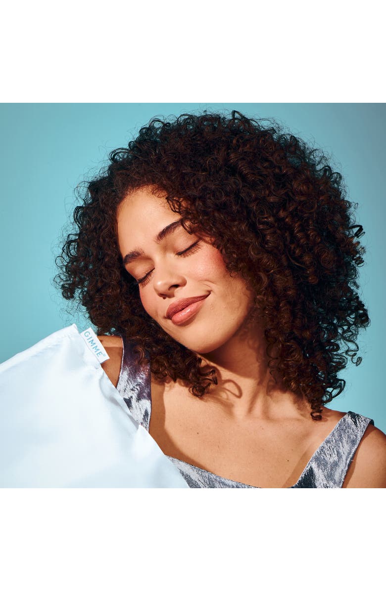 Gimme Beauty White Satin Pillowcase, Alternate, color, White