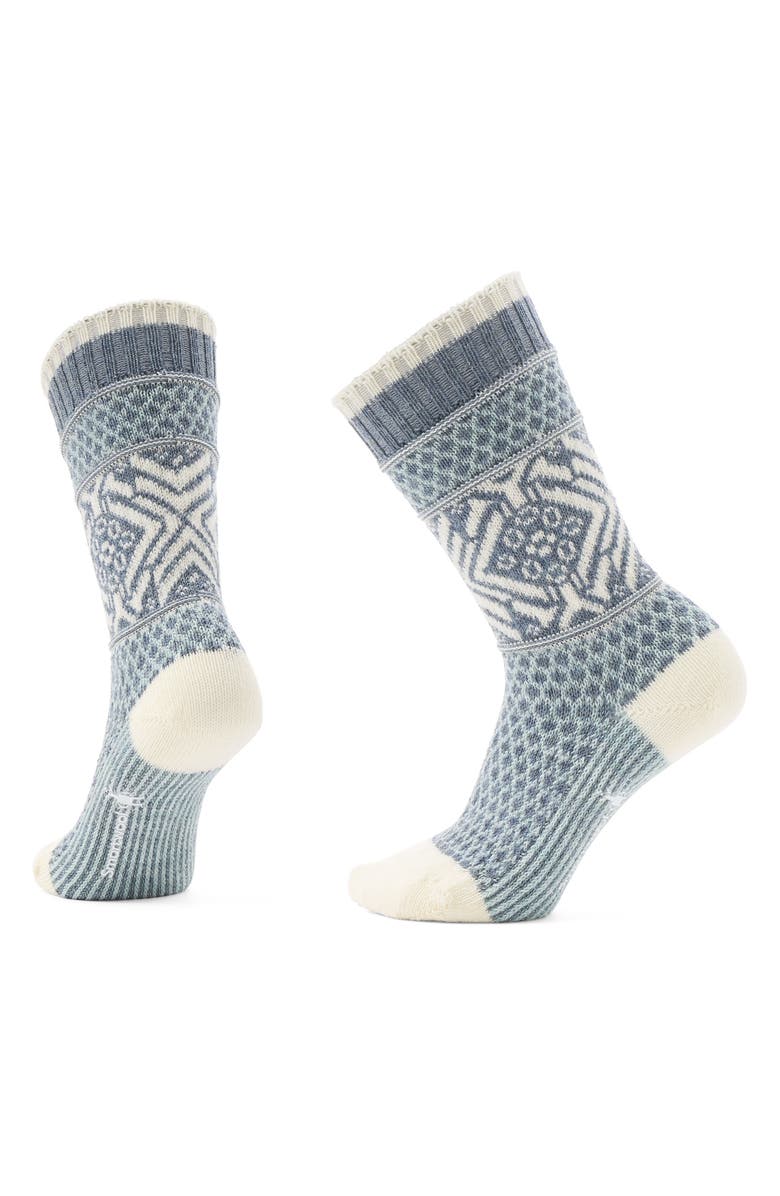 Smartwool Everyday Popcorn Snowflake Merino Wool Blend Crew Socks, Main, color, 