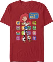 Toy Story 5 Mens Toy Story 5 Cowgirl IRL Color Collage T Shirt