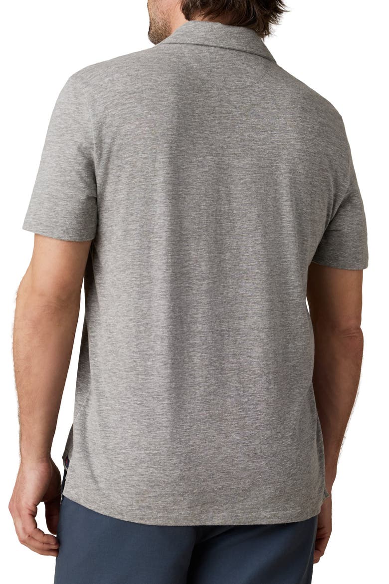 Breeze Burnout Pocket Polo, Alternate, color, CAVE GREY HEATHER