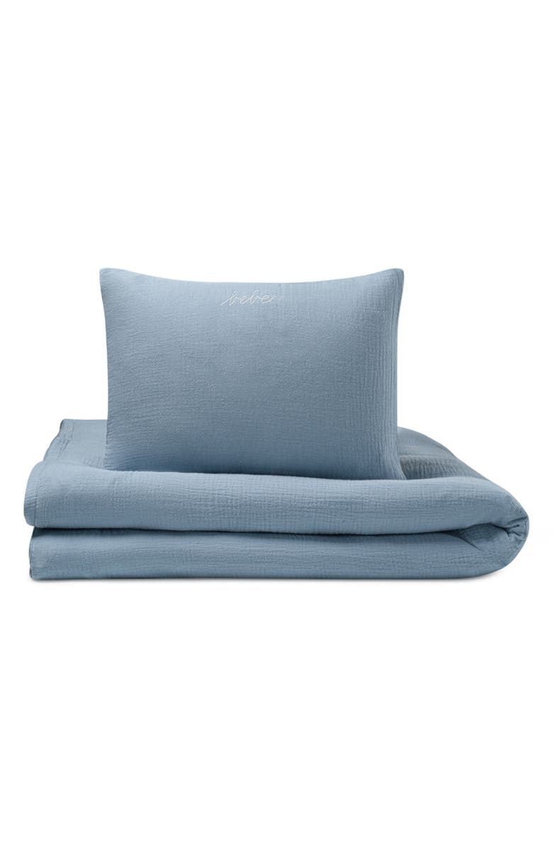 Domani Home Bebe Cotton Gauze Crib Duvet Cover, Main, color, 